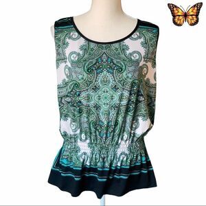 CLAUDIA Richard Sleeveless Top Size Small